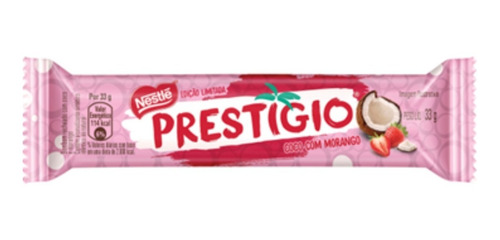 10 Unid Chocolate Prestigio Morango Nestlé 33g