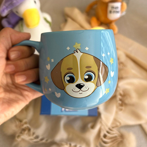 Caneca Cachorrinho Amor Pra Cachorro Bichinho Cerâmica 400ml