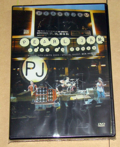 Pearl Jam Live In Texas 2009 Dvd Nuevo / Kktus