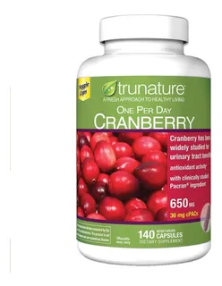 Cranberry Trunature 650mg 140 Caps Kirkland Salud Urinaria