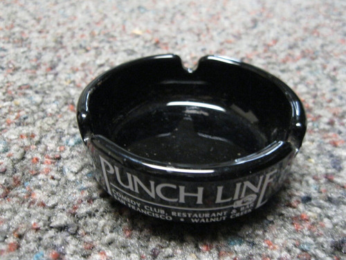 Punch Line Ashtray The Comedy Club San Francisco, Walnut Ddv