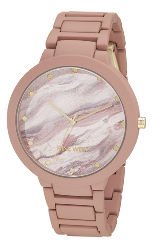 Correa De Metal De Cuarzo Watch Nine West Nw/2274matn Para M