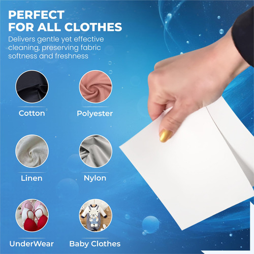 Lençóis De Detergente Para Roupa Barrel Wash 60 Loads