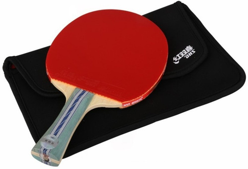Paleta Ping Pong Dhs 5002 C Carbon + Funda Tenis Mesa Olivos