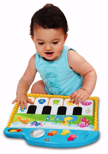 Piano Cuna Para Bebé De Tela Musical Con Animales Winfun