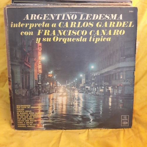 Vinilo Argentino Ledesma Francisco Canaro Carlos Gardel T1