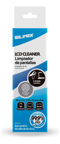 Kit Lcd Cleaner Limpiador De Pantalla Con Paño Spray Silimex