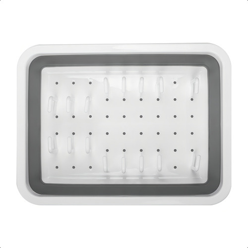 Escurridor De Trastes Tutti Multiusos Plegable Color Gris