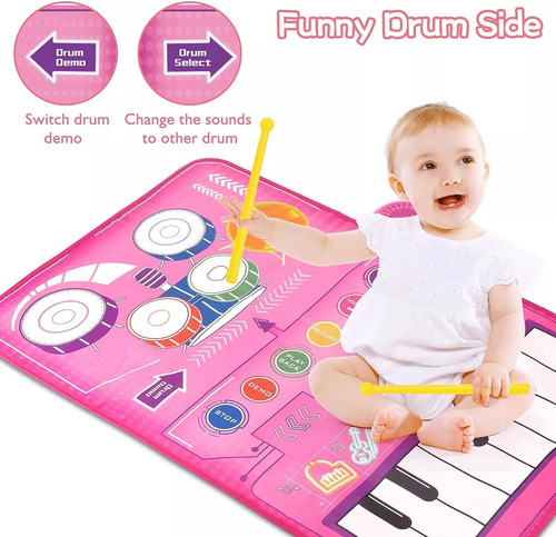 Tapete Infantil Para Instrumentos Musicales, Tapete De Piano