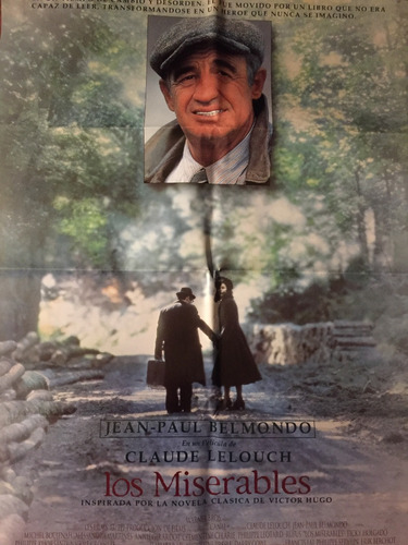 Poster Los Miserables-- Jean Paul Belmondo Original 1995