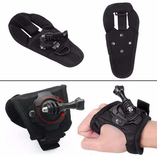 Kit Gopro 3 Way Hero 5 6 Estanque Luva 360º Estojo Grande