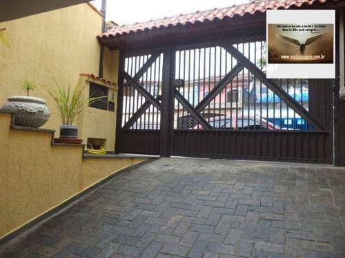 Imagem 14 de 15 de Sobrado De 286 M² Com 03 Dormitórios (sendo 01 Suíte ) 05 Vagas De Garagem À Venda, Jardim Las Vegas, Santo André. - So0017