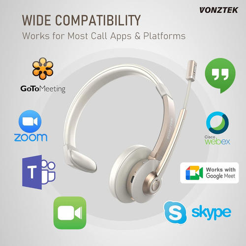 Audio P/ Computadora Vonztek, Vincha Style, C/micrófono