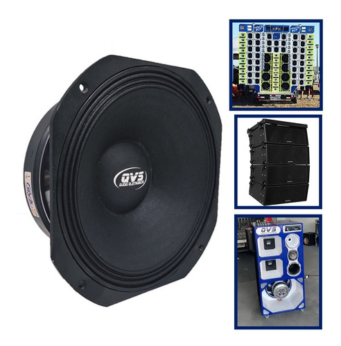 Imagem 2 de 5 de Auto Falante Qvs 10 Polegadas 500rms Medio Grave Medio Qvs