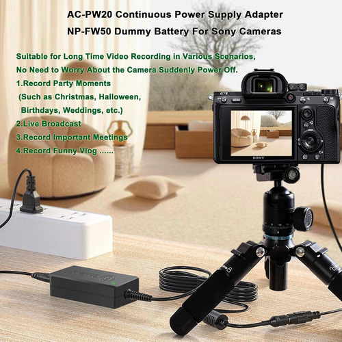 Gonine Ac-pw20 Zv-e10 Fuente De Alimentación Continua A6400