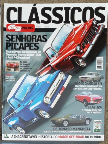 4 Rodas Classicos F100 Marta Charge Tomazo Frete Gratis