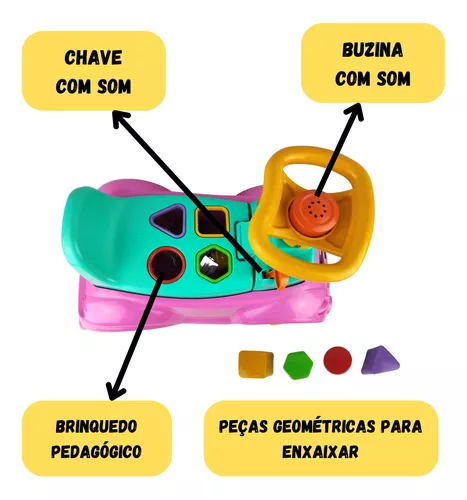 Triciclo Infantil Totokinha Andador Carrinho Didatico Motoca