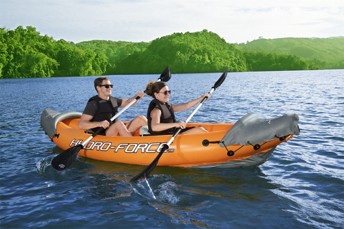 Balsa Inflable Kayak Con Remos Para 2 Personas Bestway 65077