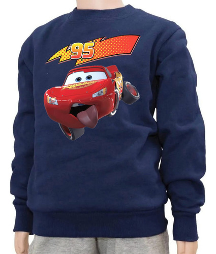 Buzo Algodon Cars Rayo Mcqueen En 3 Diseños Y Varios Colores