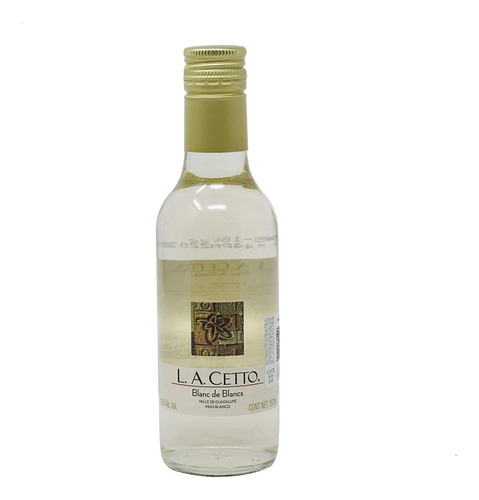 Caja De 24 Vino Blanco L.a. Cetto Blanc De Blancs 187 Ml