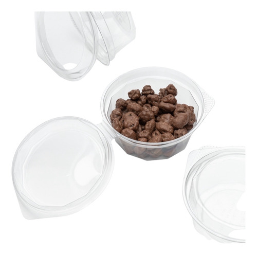 Molde Desechable Para Postres Con Tapa 170 Ml 20 Piezas