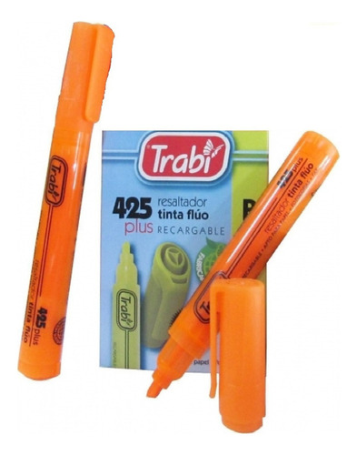 Resaltadores Trabi 425 Plus X Unidad Color Naranja