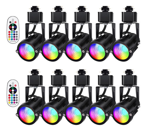 Steaire Cabezales De Riel Rgbw H De 12 W, Rgb+blanco Cálido,