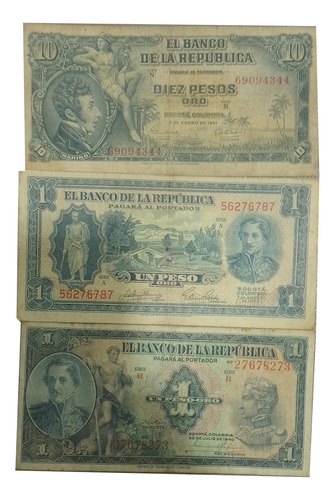 Billetes Antiguos De Colombia 