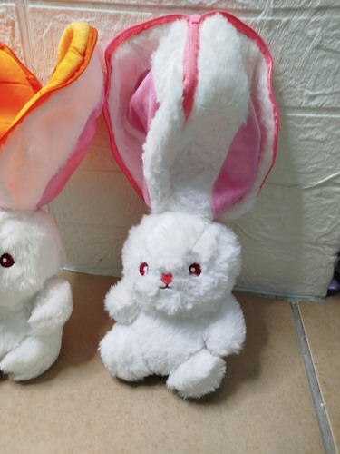 Almohada De Peluche Reversible, De Zanahoria, Fresa, Conejit Blanco (Usado)