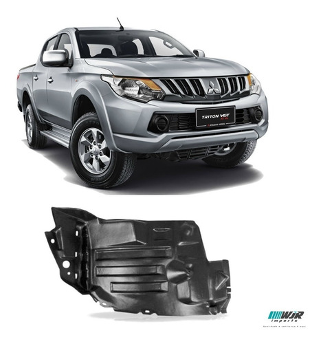 Imagem 1 de 3 de Parabarro Dianteiro Frontal Direito L200 Triton 2017 2018