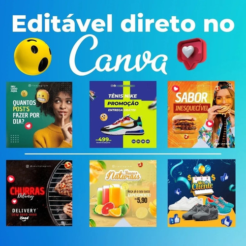 Pack +12.000 Posts Prontos Canva (todos Os Nichos)