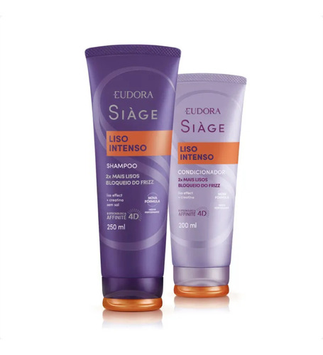 Kit Siage Liso Intenso Shampoo E Condicionador Eudora