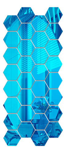 Adhesivos De Pared Con Espejo Acrílico Hexagonal 3d, 12 Piez