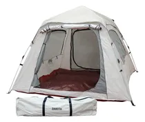 Comprar Carpa Autoarmable Para 6 Personas Dakota Automática 240x240x154cm Color Beige