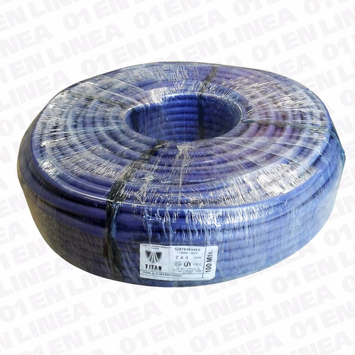 Cable Subterraneo 2x4mm Violeta Tipo Sintenax 100mts