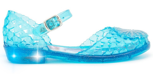 Sandalia Luces De Impacto Frozen Elsa Disney 13-19 Con Tacon
