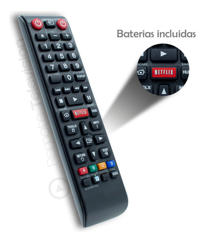Control Remoto Samsung Para Blu-ray Netflix + Pilas