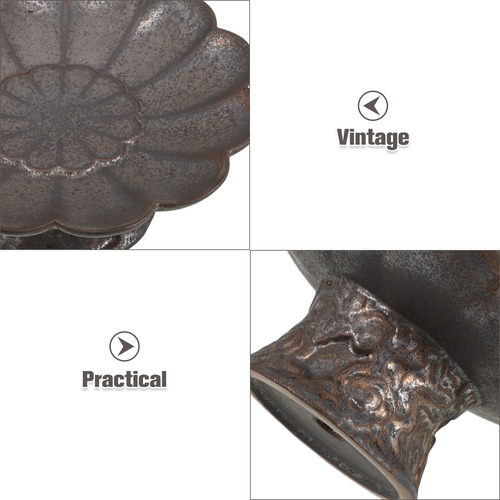 Cuenco Decorativo Con Patas De Cerámica Con Pedestal, Fruter