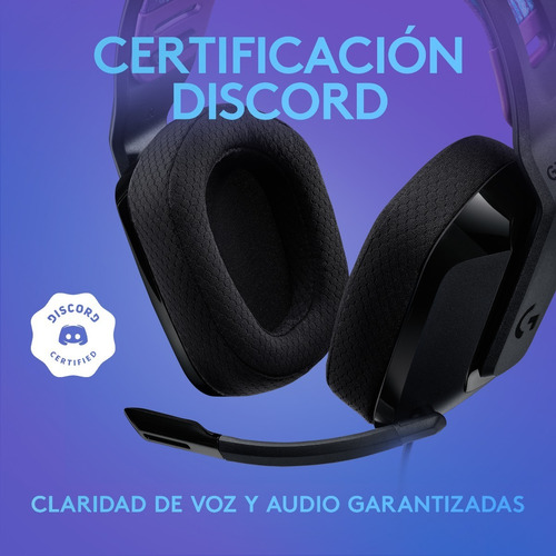 Imagen 8 de 9 de Audífonos gamer Logitech G Series G335 981-000977 negro