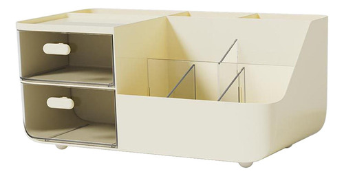 Organizador De Mesa Caixa De Armazenamento Com Cor Creme