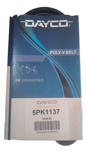 Correa Poly-v 5pk1137 Dayco Para Honda Fit