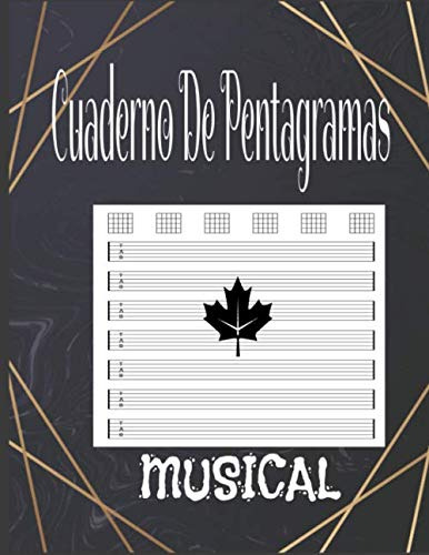 Cuaderno De Pentagramas Musical: Papel De Manuscrito De Musi