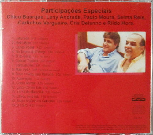 Cd Paulo César Feital E Jorge Simas Carta Ao Rei Original (Usado)