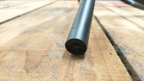 Guidão Alto 25 Cm Custom Preto 22 Mm 7/8 Com Peso Rosca M6