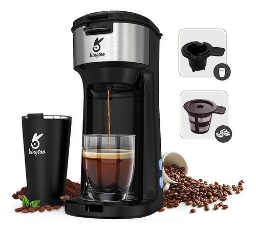 ~? Kingtoo Single Serve Coffee Maker Adjunto Travel Mug, K C