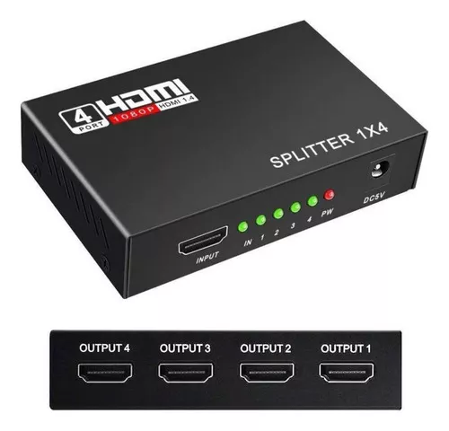 Splitter Multiplicador HDMI 1x2 1080p Activo 1 In 2 Out