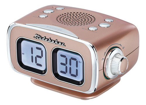 Studebaker Pantalla Grande Lcd Reloj Retro Radio Usb Bluetoo