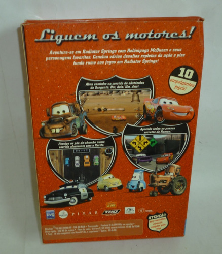 Jogo De Pc Em Cd Rom Carros Aventuras Em Radiator Springs