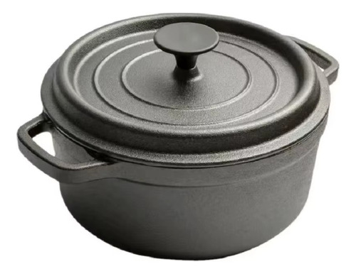 Olla Hierro Fundido Horno Fuego Negro Cocina Homilu Negro