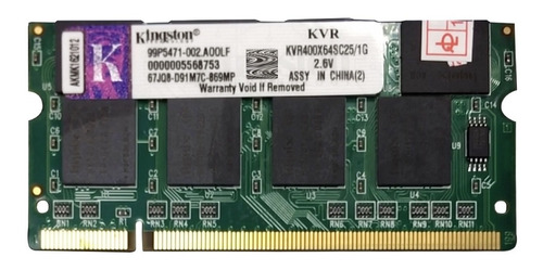 Memoria Para Laptop Ram Ddr1 Pc3200 1gb 400mhz Sodimm